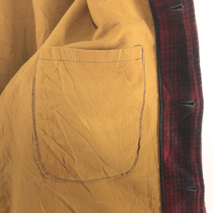 70'S WOOLRICH Ombre Check Wool Mackinaw Jacket Men's XL Vintage /eaa492476