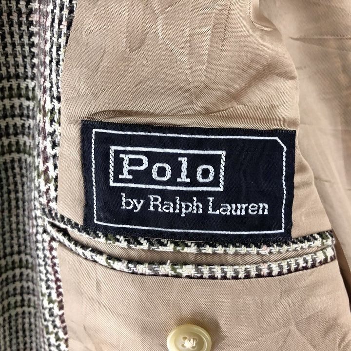 Ralph Lauren POLO by Ralph Lauren Check Pattern Wool Tailored Jacket Made in USA Men's XL /eaa492486