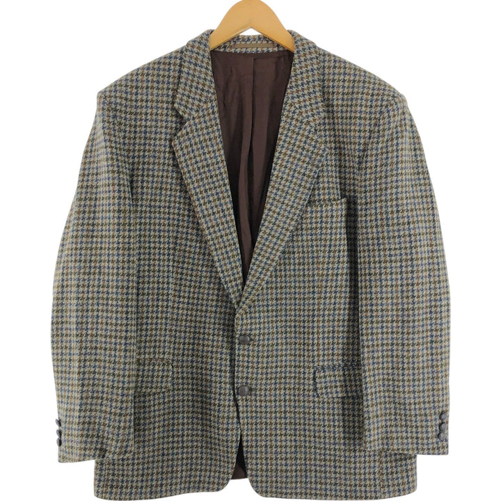 MARIO BARUTTI Harris Tweed Houndstooth Pattern Wool Tailored Jacket Men's XL /eaa492491