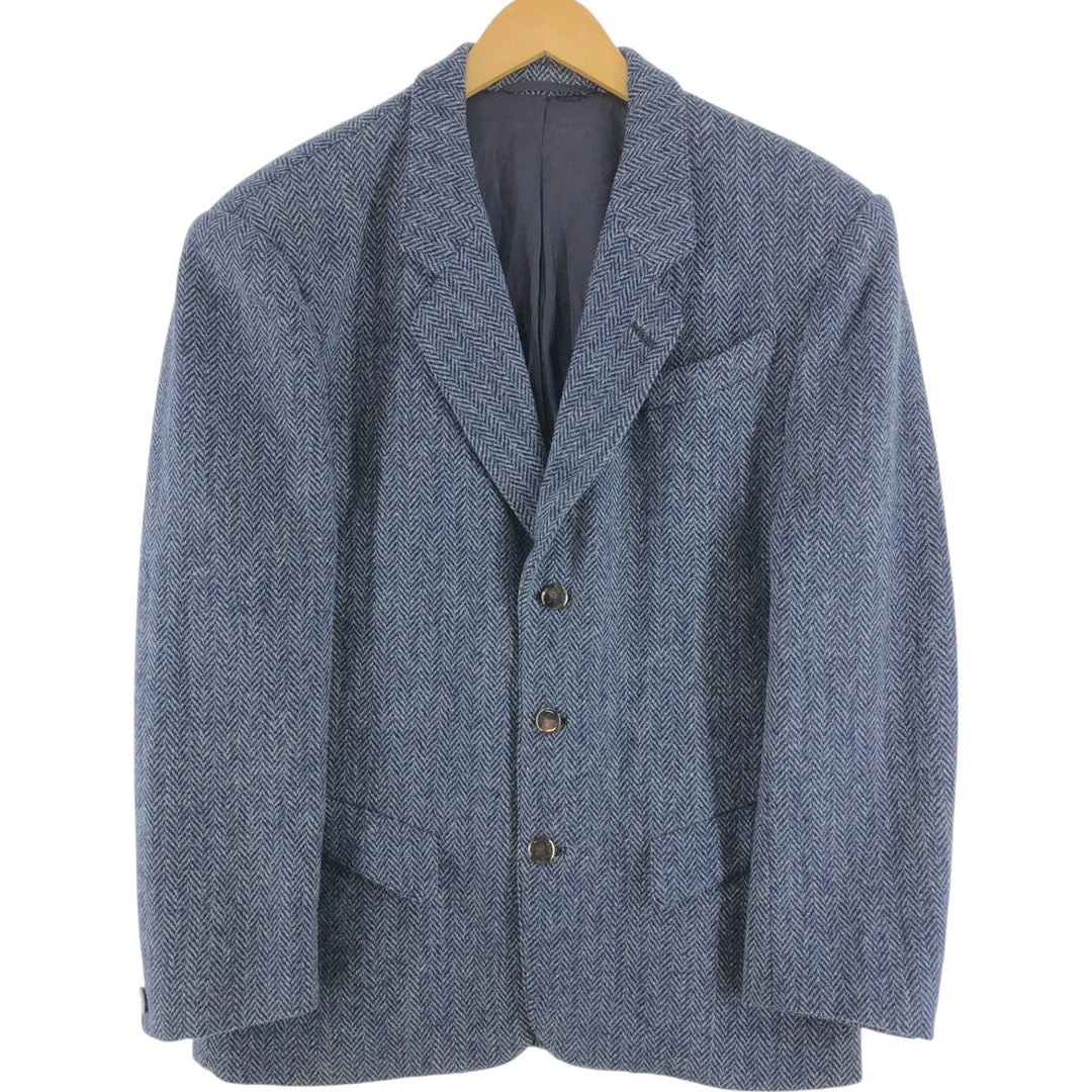 Harris Tweed NADIA UOMO Herringbone Wool Tailored Jacket Made in Italy Men's M size /eaa492496