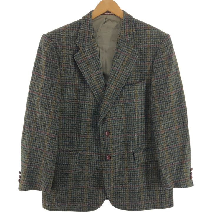 Harris Tweed Emidio Tucci Check Pattern Wool Tailored Jacket Men's M size / eaa492497