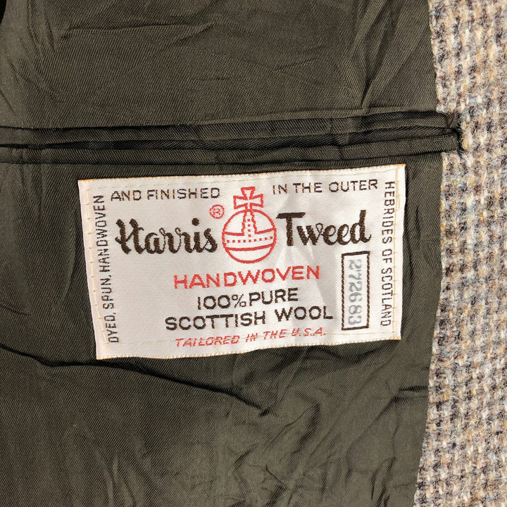 80s-90'S STAFFORD Harris Tweed Wool Tailored Jacket Made in USA Men's L Size Vintage /eaa492498