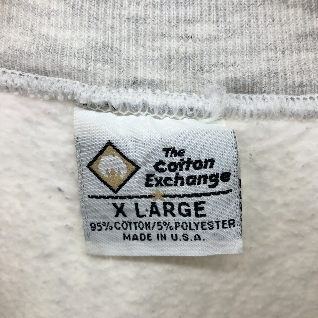 90'S THE COTTON EXCHANGE College Sweatshirt Trainer Made in USA Men's XL Vintage /eaa492543