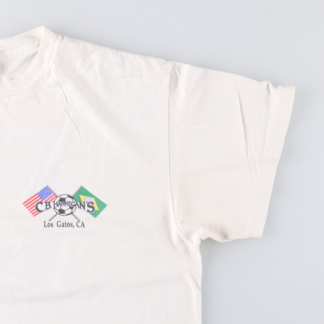 POWER BAR Surf Skate T-Shirt, Made in USA, Men's XL cotton white type Vintage Second Hand