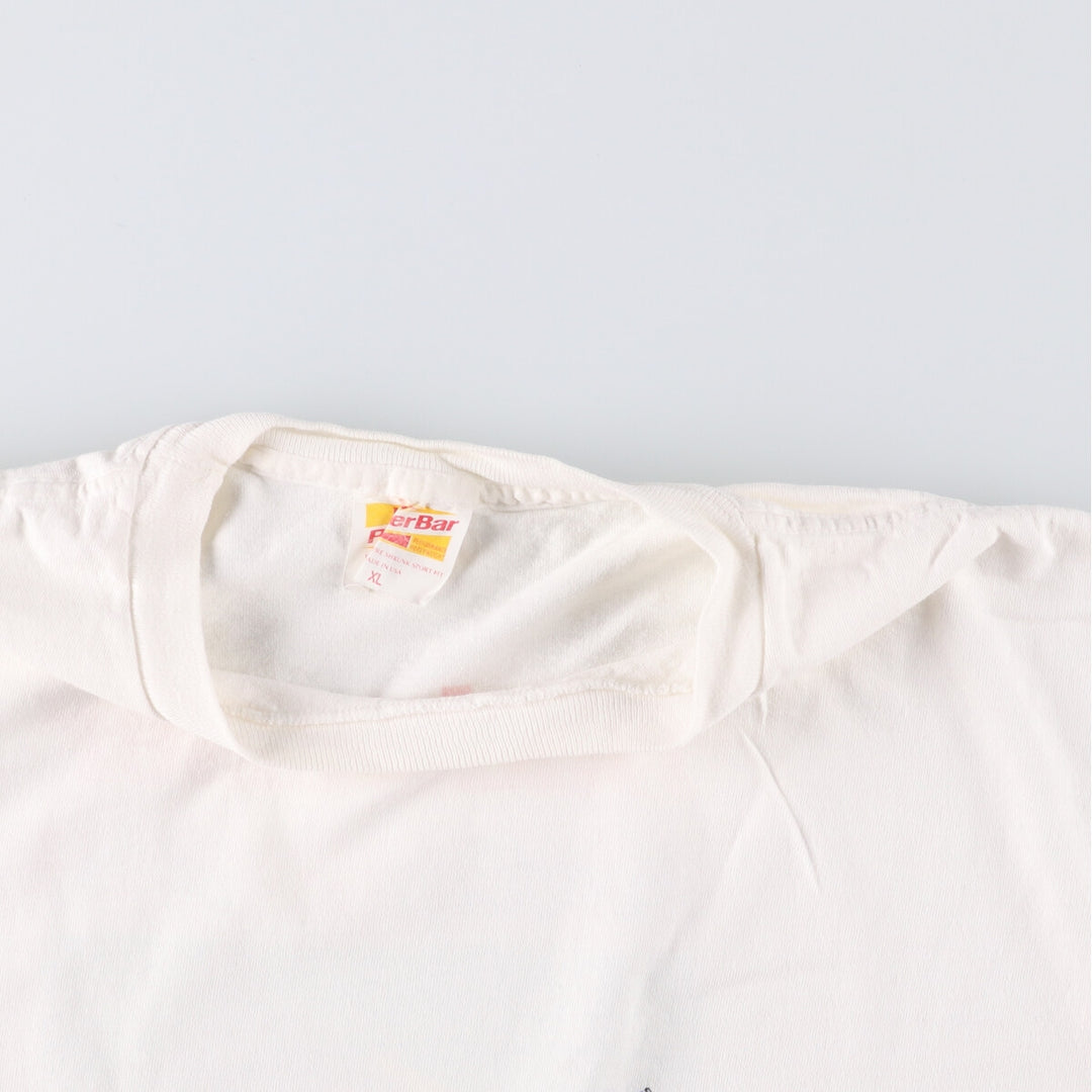 POWER BAR Surf Skate T-Shirt, Made in USA, Men's XL cotton white type Vintage Second Hand
