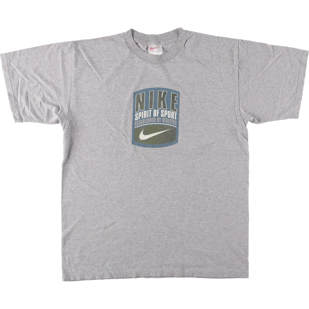 90'S Nike Sports Print T-Shirt, Men's Medium, Vintage cotton gray type Vintage Second Hand