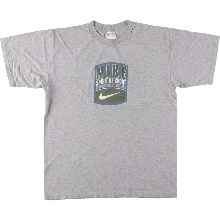 90'S Nike Sports Print T-Shirt, Men's Medium, Vintage cotton gray type Vintage Second Hand