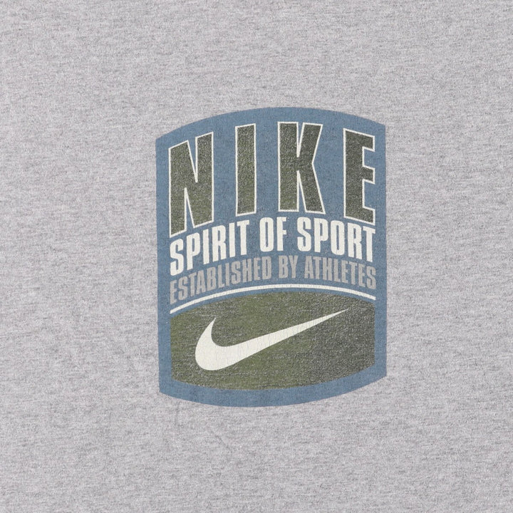 90'S Nike Sports Print T-Shirt, Men's Medium, Vintage cotton gray type Vintage Second Hand