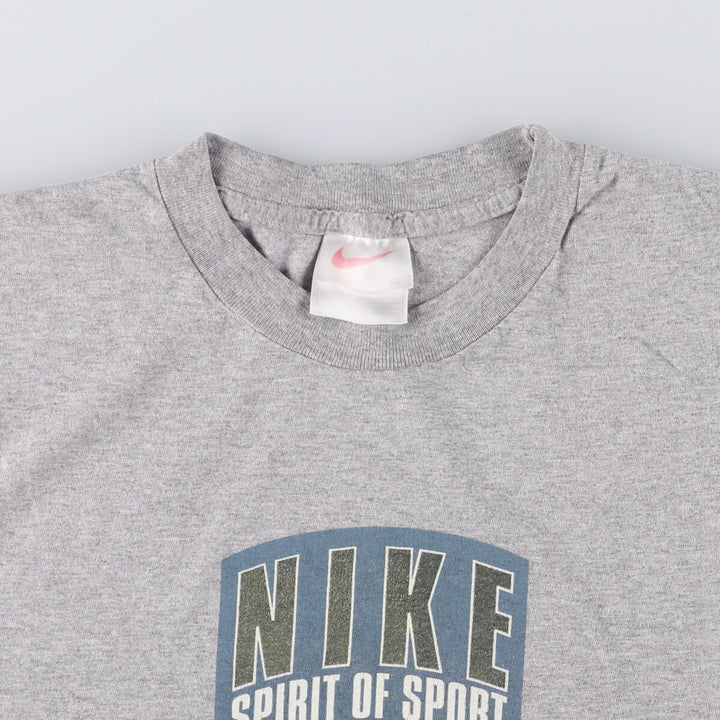 90'S Nike Sports Print T-Shirt, Men's Medium, Vintage cotton gray type Vintage Second Hand