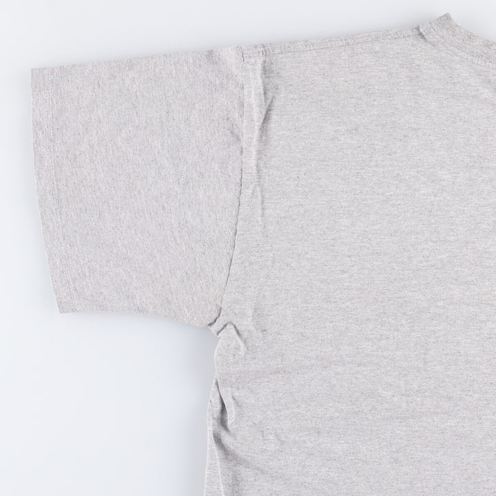 90'S Adidas logo print T-shirt, men's XL size, vintage cotton gray type Vintage Second Hand