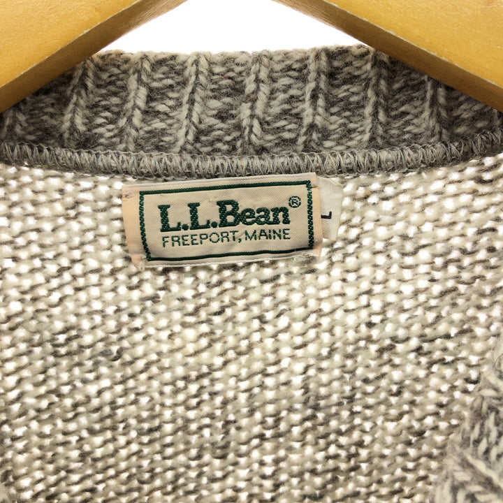 70s~80'S LLBean Wool Knit Sweater Men's Size L Vintage /eaa492575
