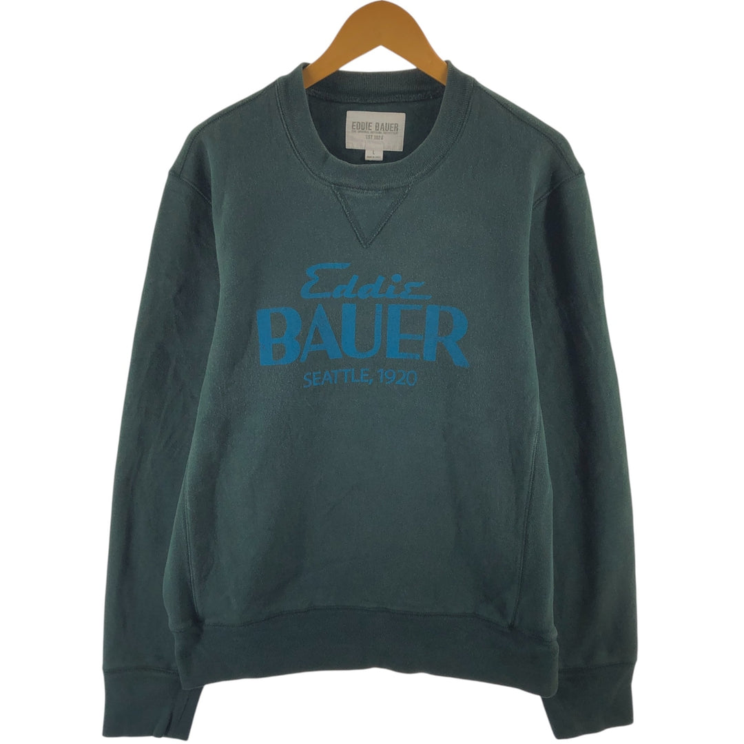 00'S Eddie Bauer Reverse Weave Logo Sweatshirt Trainer Men's L size / eaa492600