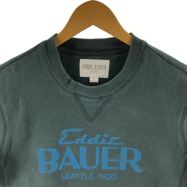 00'S Eddie Bauer Reverse Weave Logo Sweatshirt Trainer Men's L size / eaa492600