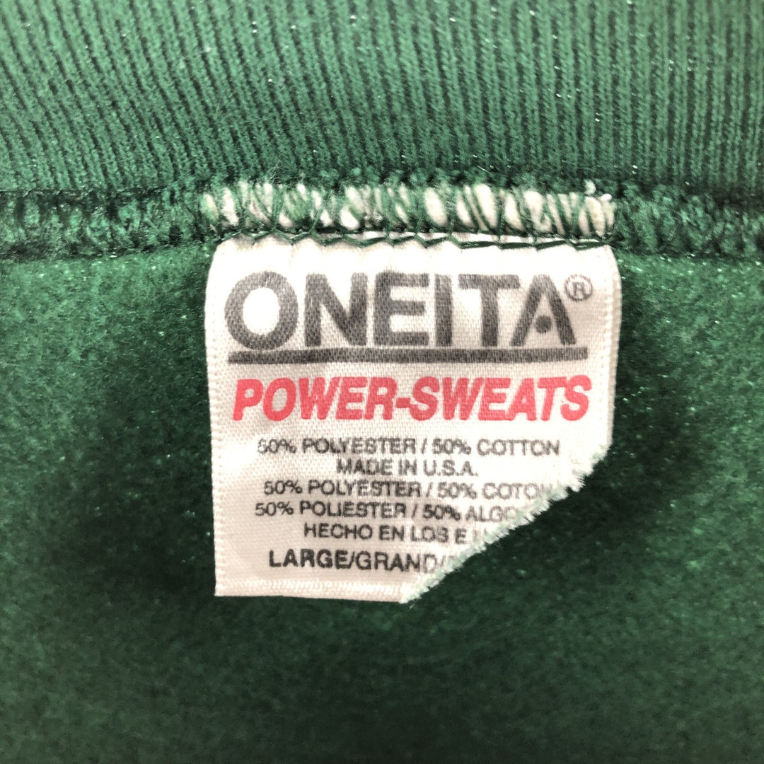 90'S ONEITA POWER-SWEATS Animal Sweatshirt Trainer Made in USA Men's L Size Vintage /eaa492635