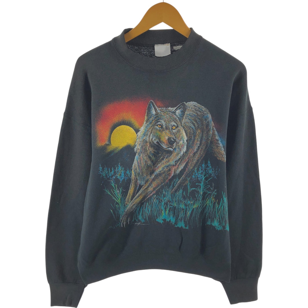 Wolf Pattern Animal Sweatshirt Trainer Men's XL /eaa492647