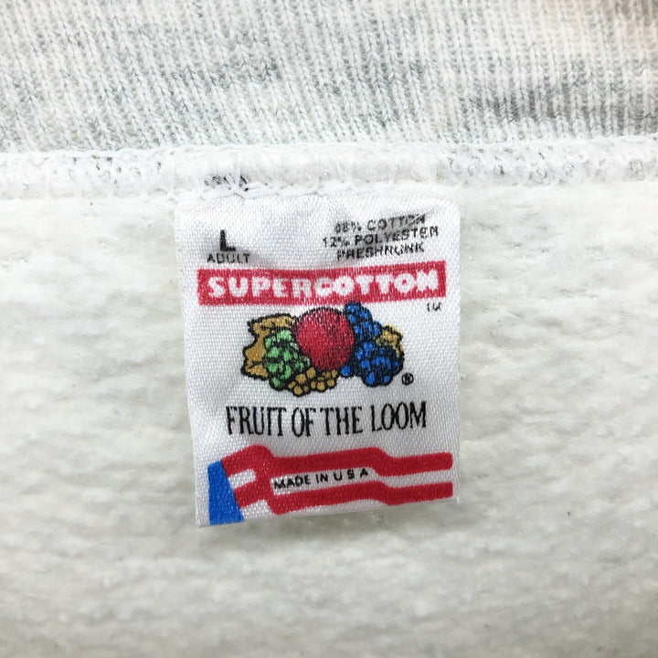 90'S Fruit of the Loom Sweatshirt, Made in USA, Men's L size, Vintage /eaa492659