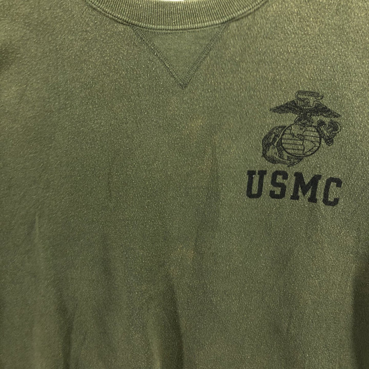 90'S Sophie SOFFE USMC US Marine Corps Printed Sweatshirt Trainer Made in USA Men's M Size Vintage /eaa492667