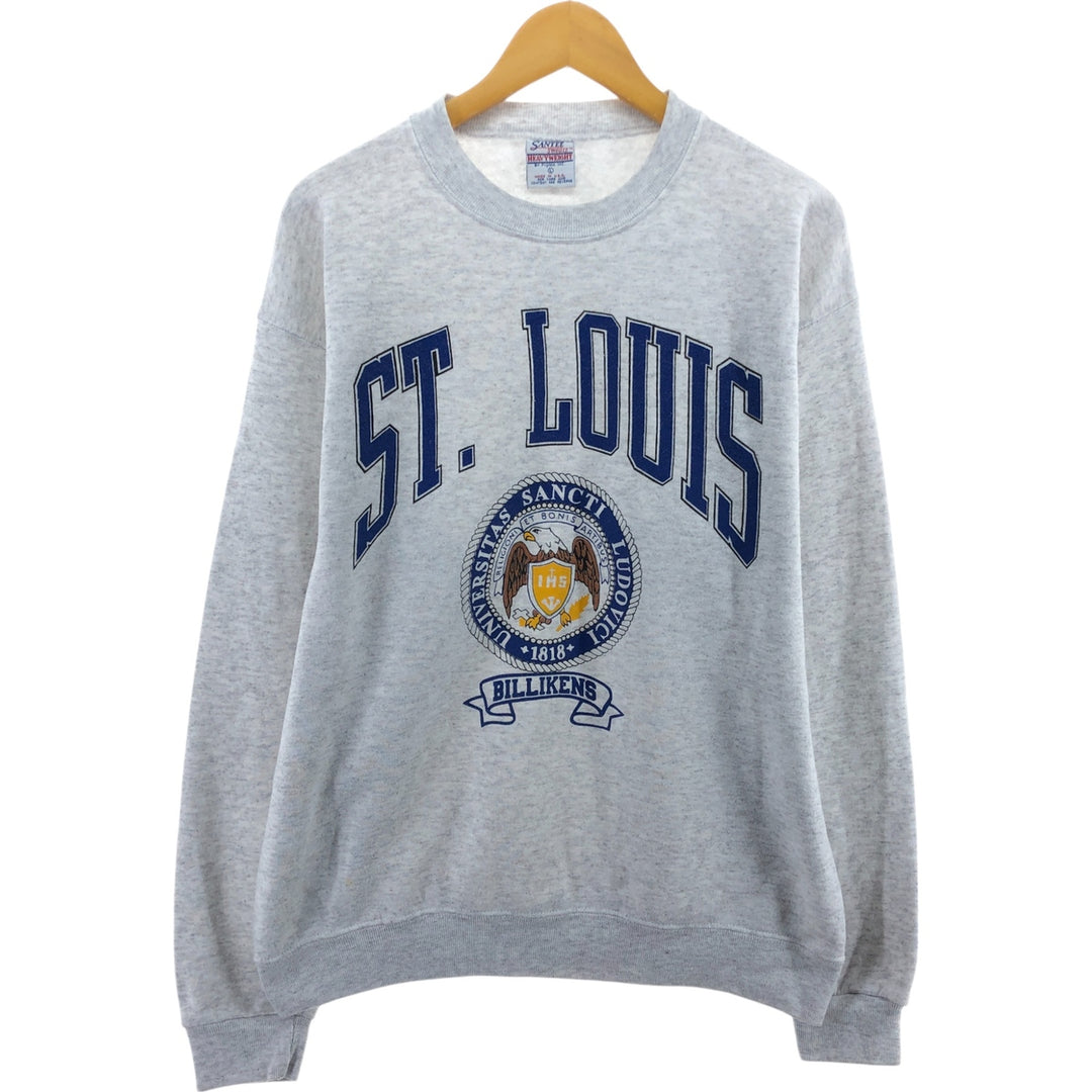 90'S SANTEE HEAVYWEIGHT College Sweatshirt, Made in USA, Men's L size, Vintage /eaa492680