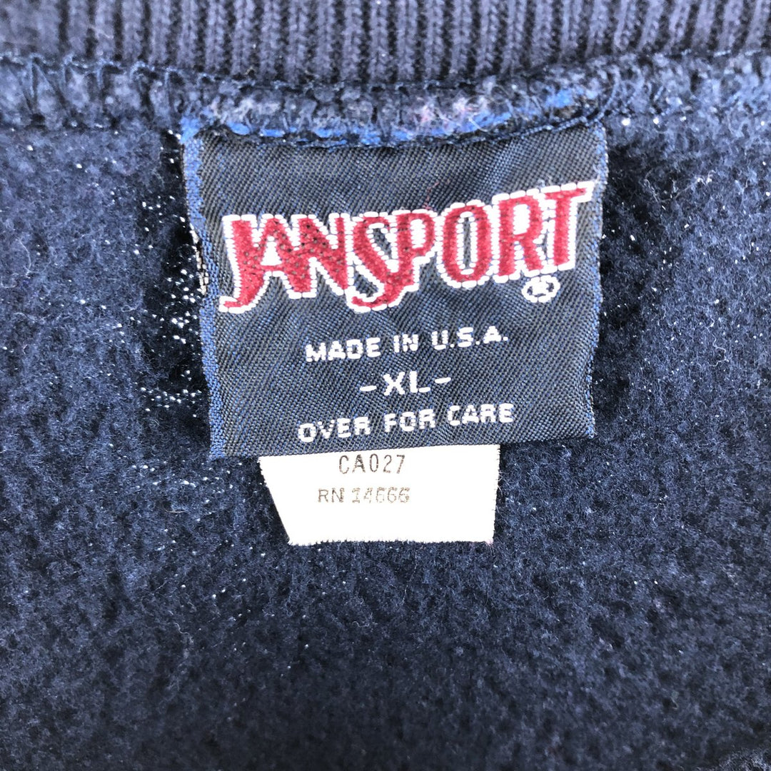 90'S JANSPORT College Sweatshirt, Made in USA, Men's XL /eaa492683