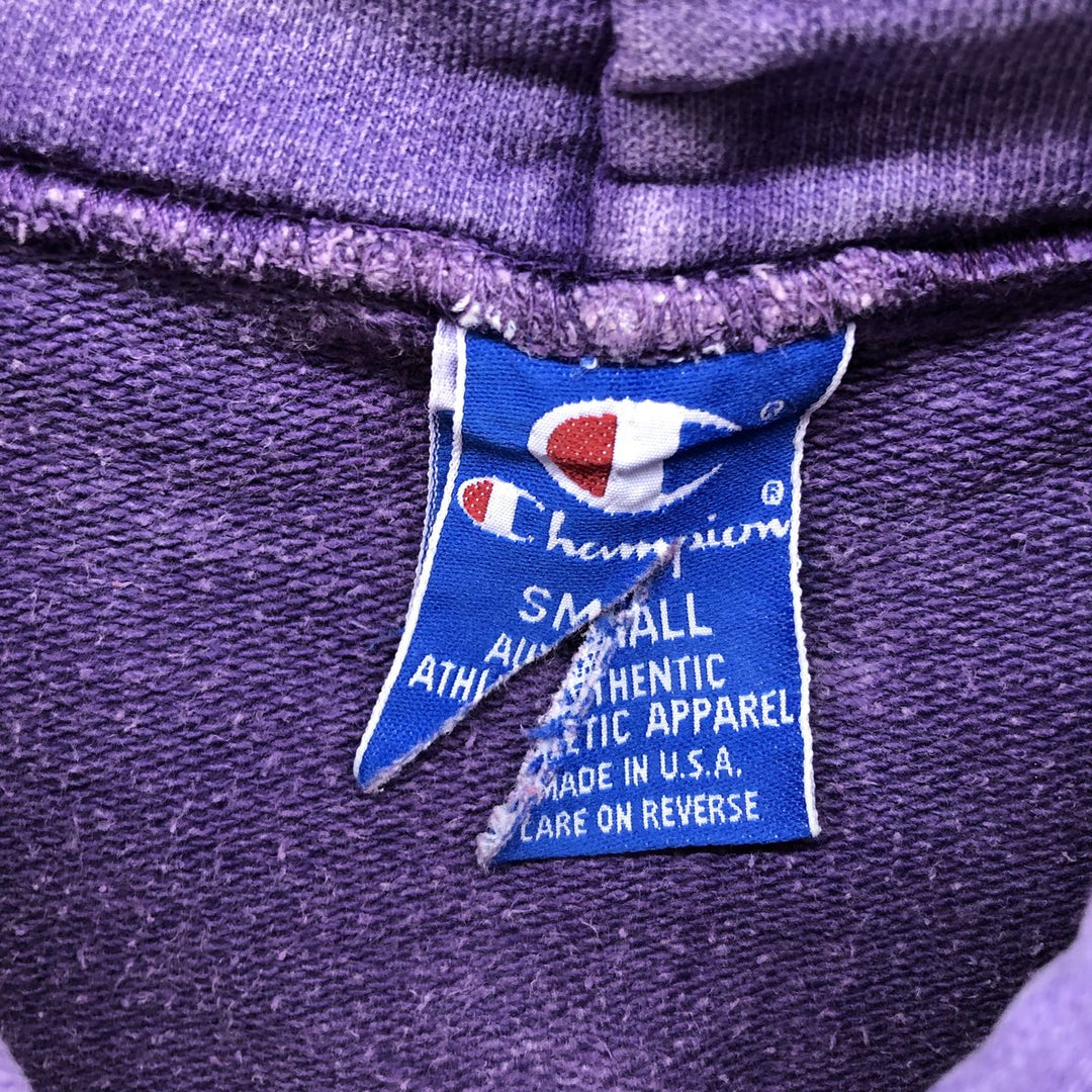 90'S Champion Authentic Athletic Apparel No Eyes Sweat Pullover Hoodie Made in USA Men's S cotton purple type Vintage Second Hand