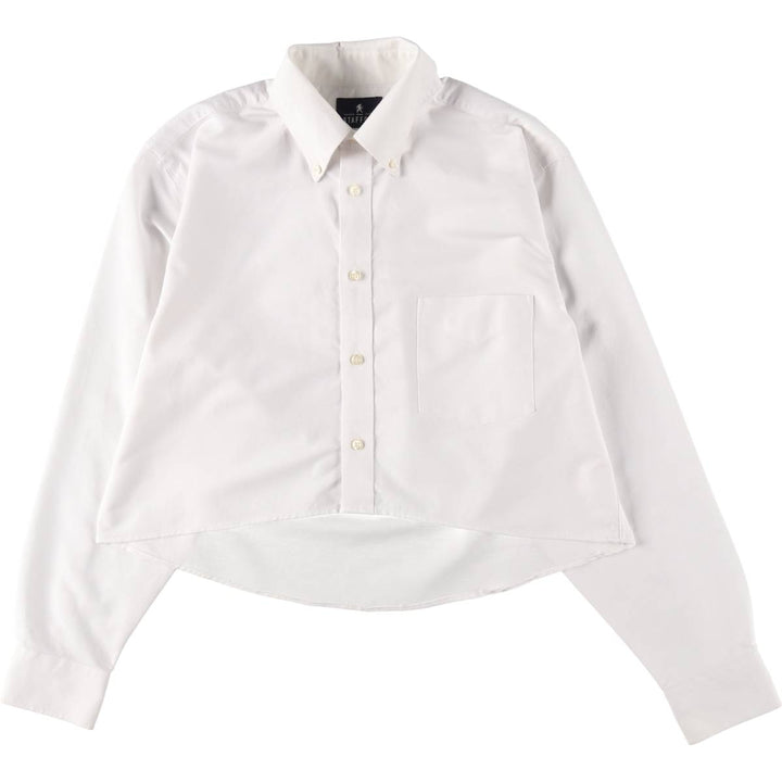 Elulu Original Remake Big Ribbon Shirt, Long Sleeve Button-Down Shirt, Women's Size M cotton white type Vintage Second Hand
