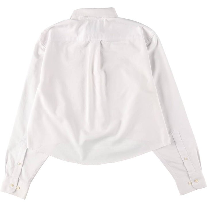 Elulu Original Remake Big Ribbon Shirt, Long Sleeve Button-Down Shirt, Women's Size M cotton white type Vintage Second Hand