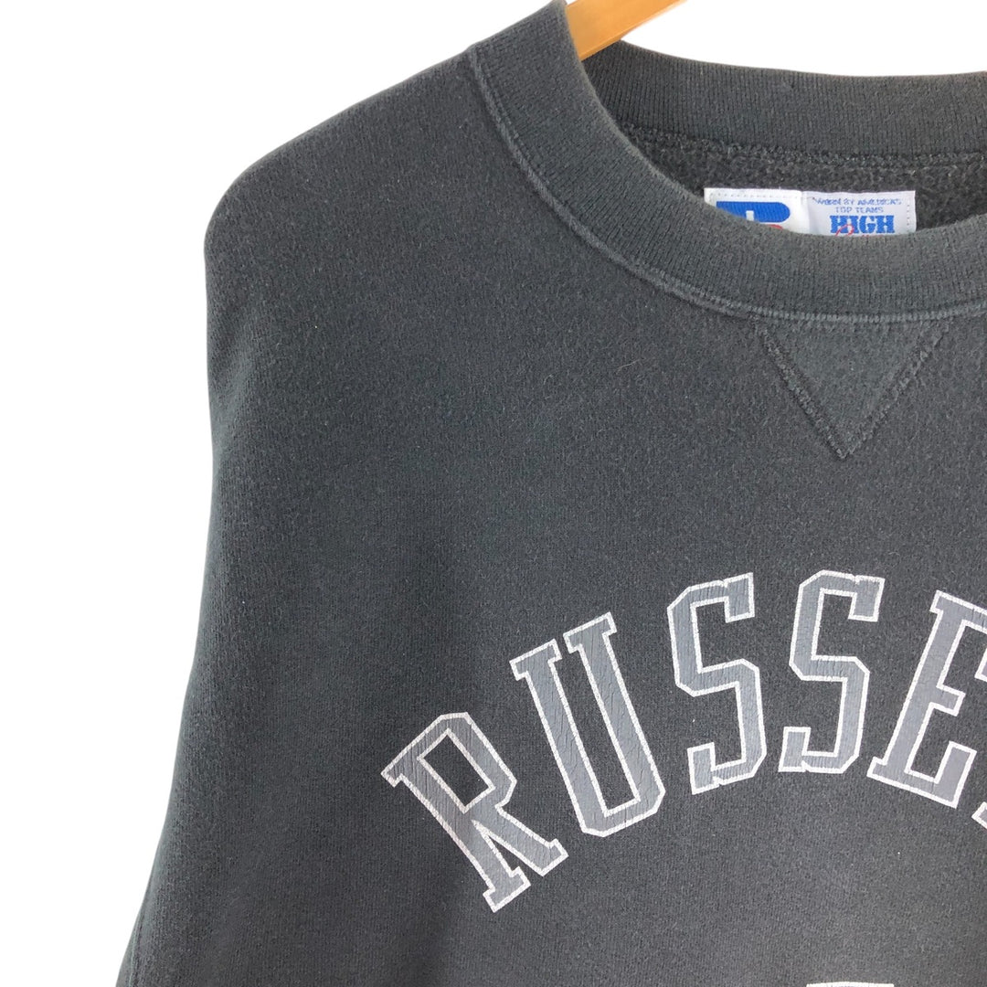 90'S Russell HIGH COTTON logo sweatshirt, made in USA, men's size M, vintage /eaa492750