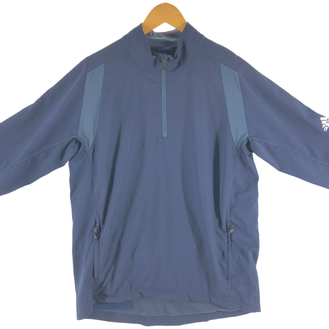 00'S Adidas Half Zip Warm Up Pullover Men's M polyester navy blue type Vintage Second Hand