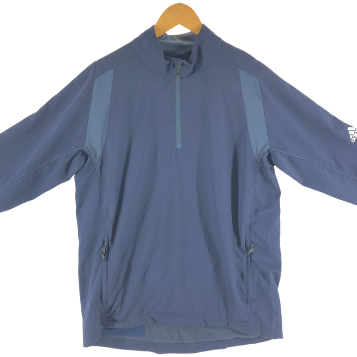 00'S Adidas Half Zip Warm Up Pullover Men's M polyester navy blue type Vintage Second Hand