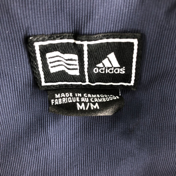 00'S Adidas Half Zip Warm Up Pullover Men's M polyester navy blue type Vintage Second Hand