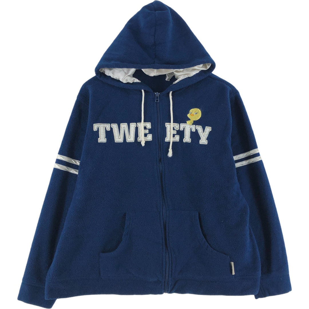 00'S Looney Tunes TWEETY Fleece Full Zip Hoodie Women's XL /eaa492802