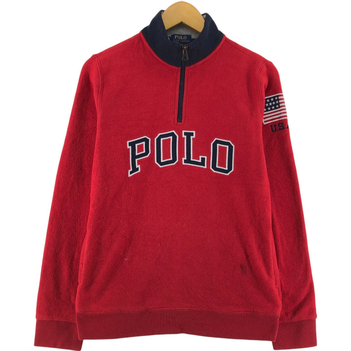 Ralph Lauren POLO RALPH LAUREN Half-Zip Fleece Sweatshirt Trainer Women's XL /eaa492807