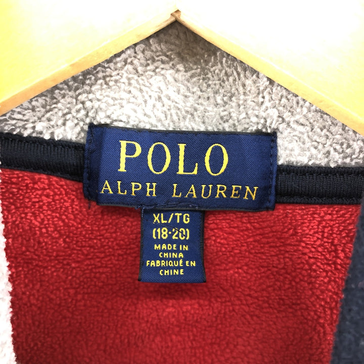 Ralph Lauren POLO RALPH LAUREN Half-Zip Fleece Sweatshirt Trainer Women's XL /eaa492807