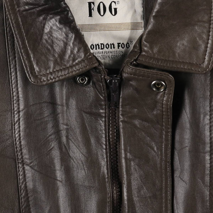 LONDON FOG Leather Blouson Type Made in Canada Men's XL /eaa492830