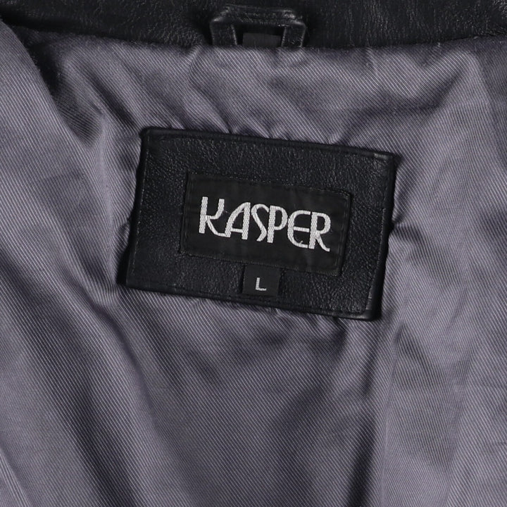 KASPER Leather Blouson Type Men's L size /eaa492839