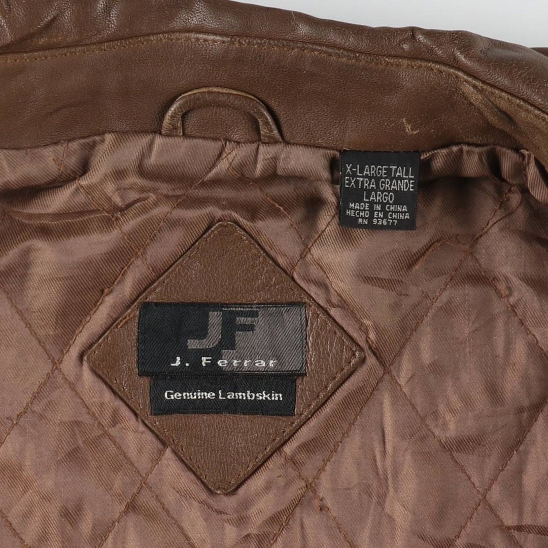 J.Ferrar Leather Blouson Type Men's XL Size /eaa492841