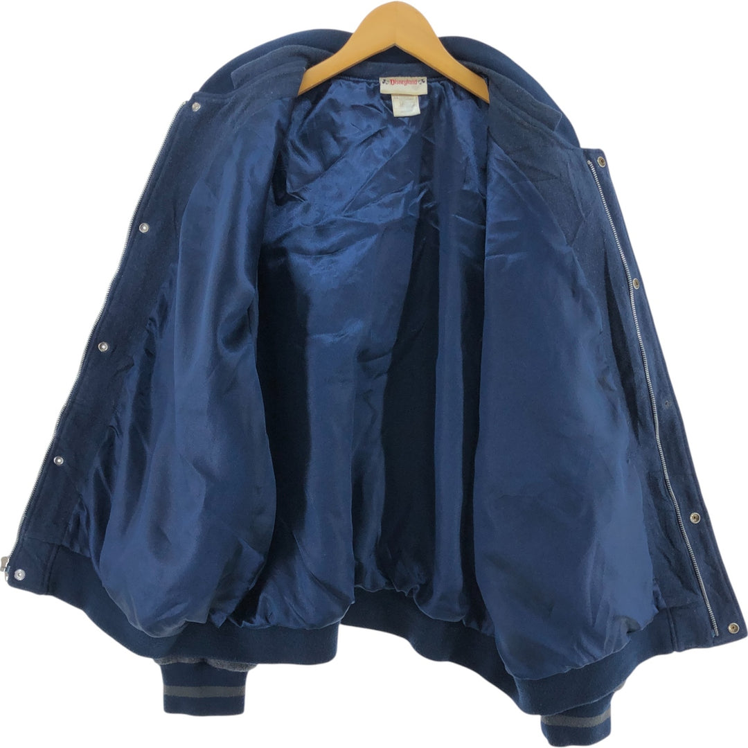 DISNEYLAND Mickey Mouse back embroidery wool varsity jacket award jacket varsity jacket men's XXL equivalent /eaa492853