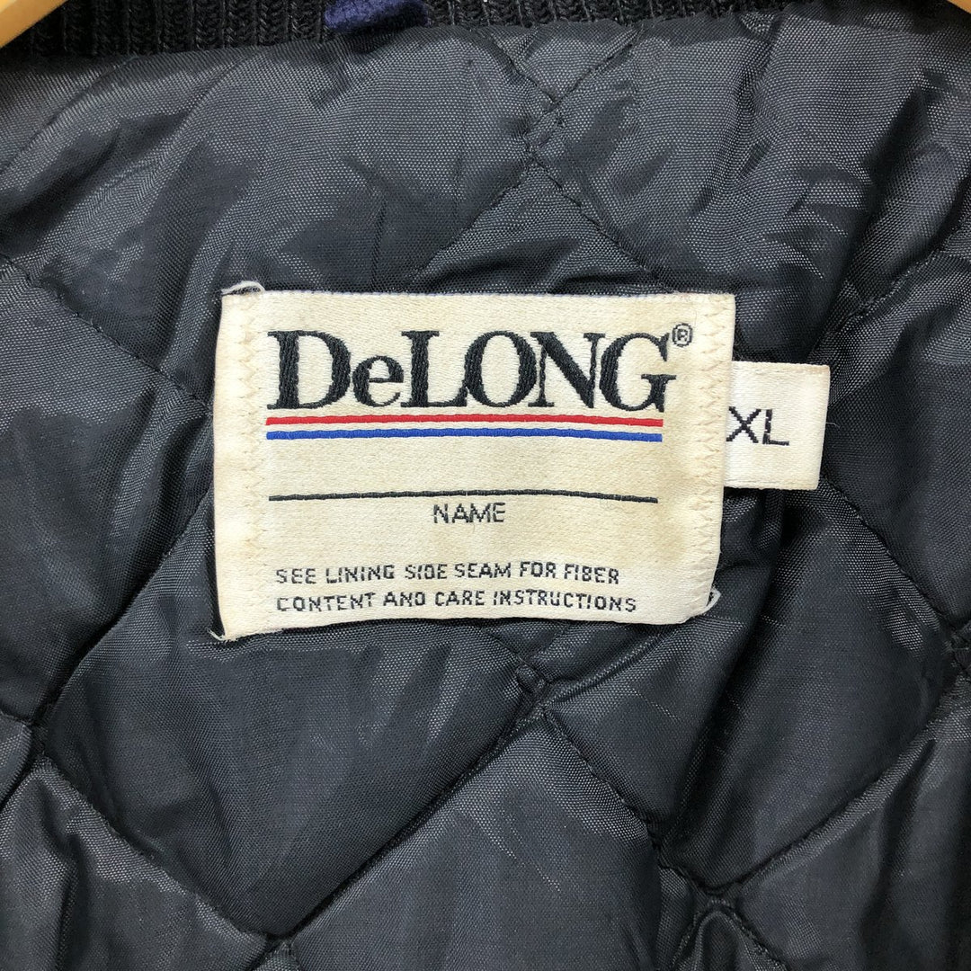 90'S DeLONG padded wool varsity jacket award jacket varsity jacket men's XL size /eaa492859