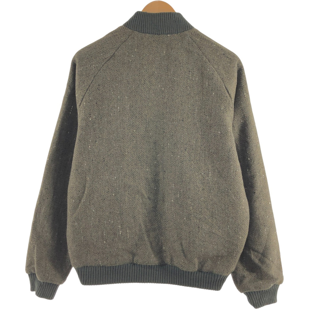SILVER FERN reversible herringbone color nep wool blouson men's M size / eaa492870