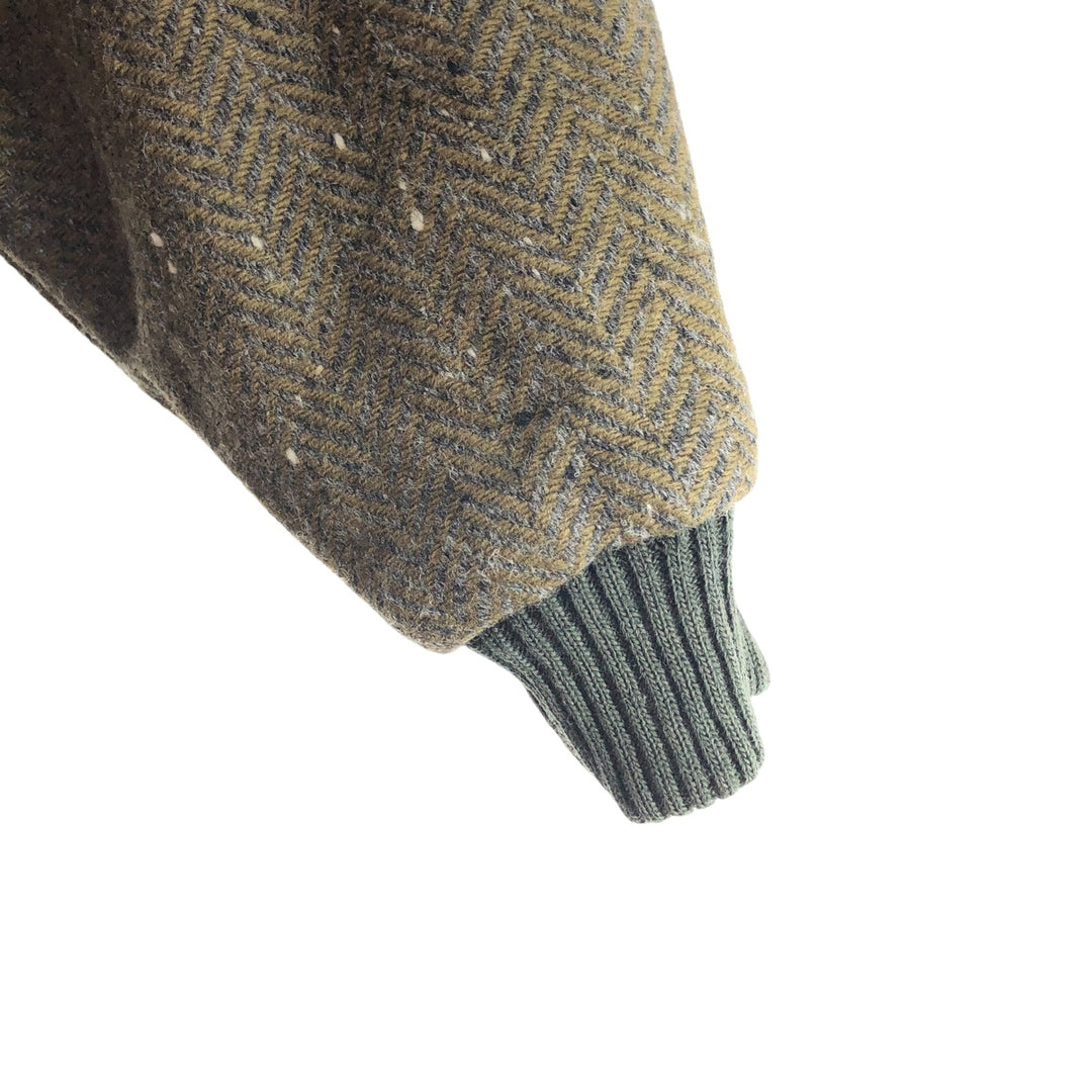 SILVER FERN reversible herringbone color nep wool blouson men's M size / eaa492870