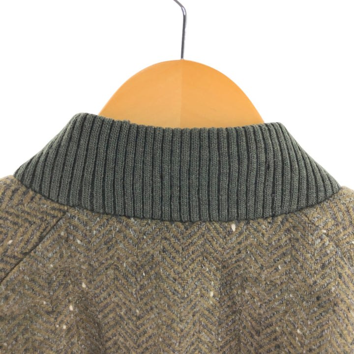 SILVER FERN reversible herringbone color nep wool blouson men's M size / eaa492870