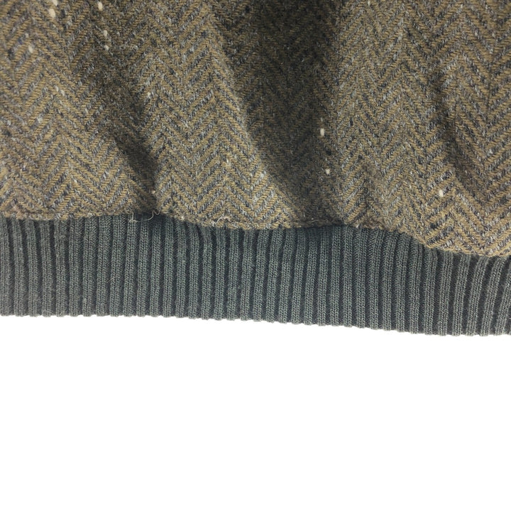 SILVER FERN reversible herringbone color nep wool blouson men's M size / eaa492870