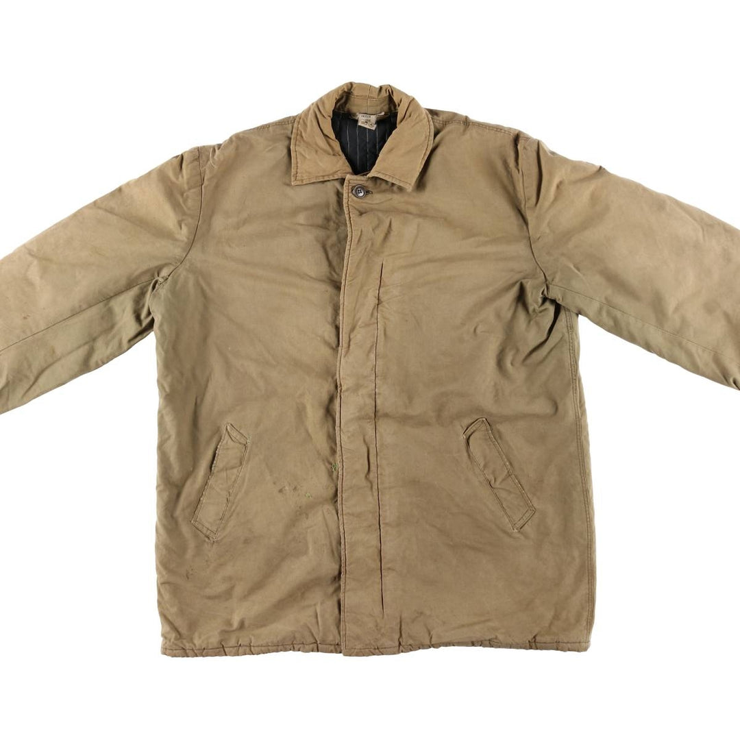 VKUS FRYDEK MISTEK Padded Euro Work Jacket, Men's Size L unclear Khaki type Vintage Second Hand