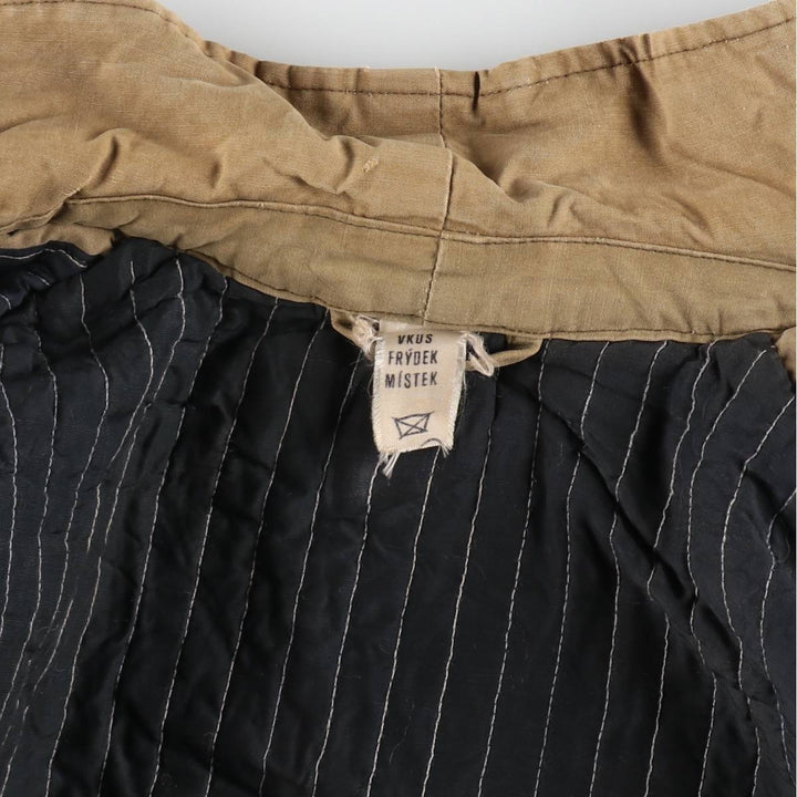 VKUS FRYDEK MISTEK Padded Euro Work Jacket, Men's Size L unclear Khaki type Vintage Second Hand