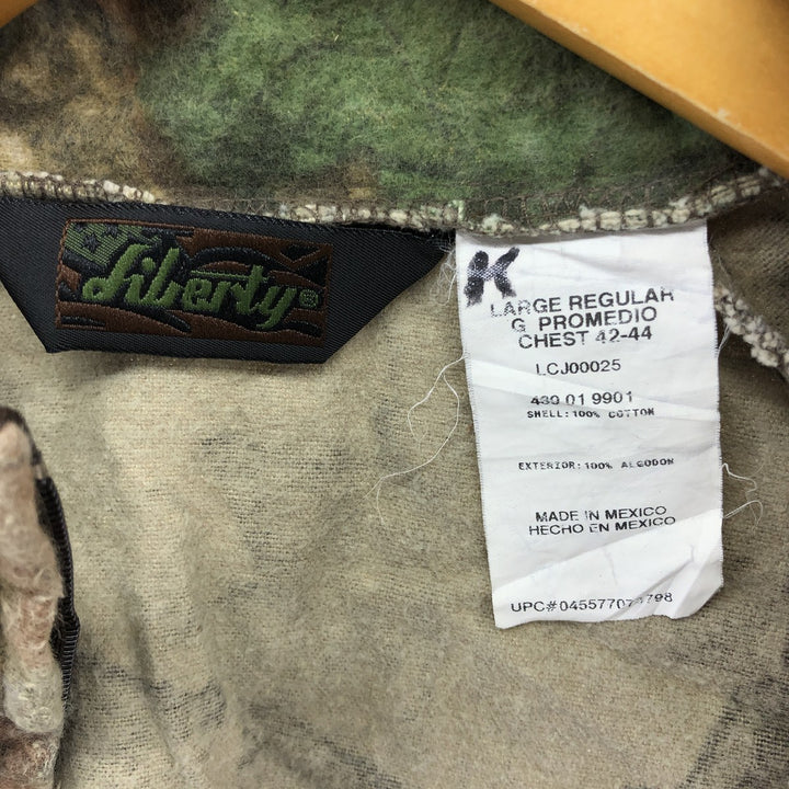 LIBERTY Camouflage Pattern Real Tree Camo Cotton Jacket Men's L size /eaa492890