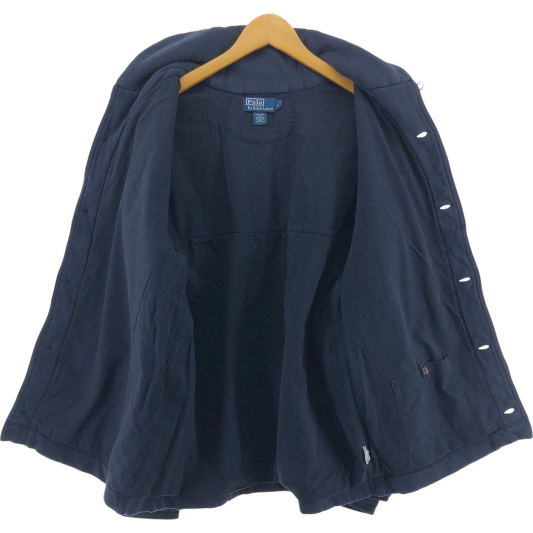 Ralph Lauren POLO by Ralph Lauren shawl collar sweat hunting jacket, men's size L / eaa492892