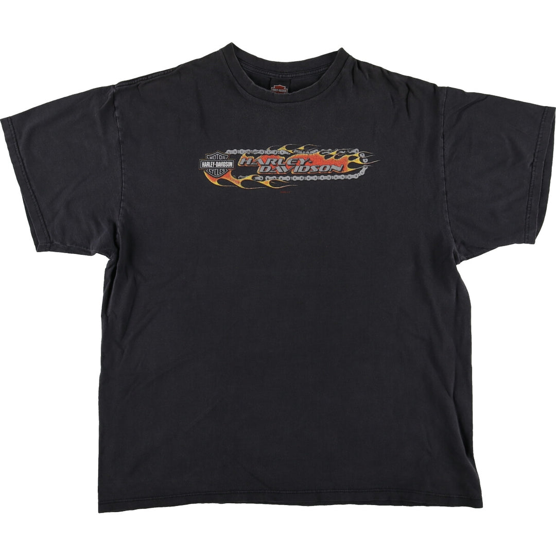 Big size 90'S Harley Davidson motorcycle bike T-shirt made in USA, men's XXXL equivalent vintage /eaa493040