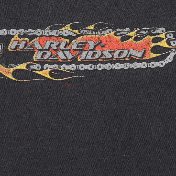 Big size 90'S Harley Davidson motorcycle bike T-shirt made in USA, men's XXXL equivalent vintage /eaa493040