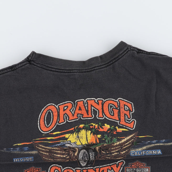 Big size 90'S Harley Davidson motorcycle bike T-shirt made in USA, men's XXXL equivalent vintage /eaa493040