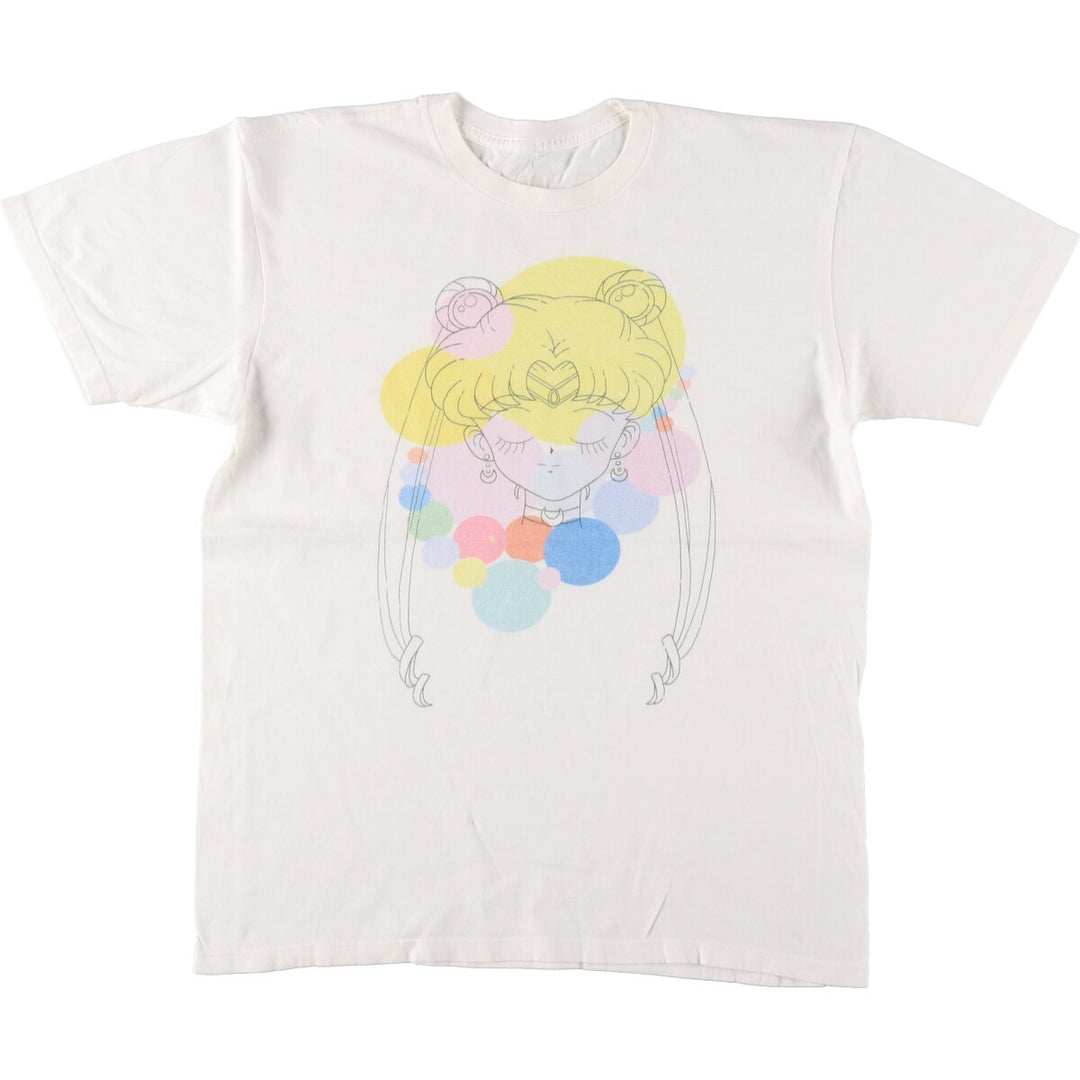 SAILOR MOON Pretty Guardian Sailor Moon Anime Character Print T-Shirt Men's M size /eaa493135